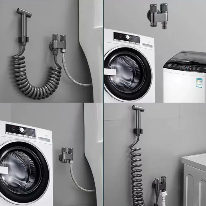 Toilet%20Bidet%20Sprayer%20Triangle%20Valve%201%20In%20Two%20Double%20Control%20Faucet%20G1/2%20Rotary%20Switch%20Shower%20Head%20Washer%20Washing%20Machine%20Valve%20-%20Image%205
