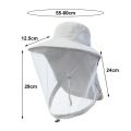 Mosquito Prevention Cap For Fishing Insect Protective Cap Mosquito Head Net Full-Mesh Drawstring Windproof Strap Beekeeping.