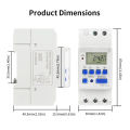 TNCE 220V Timer Switch THC15A mini size 7-day programmable time controller digital Full Automatic Control module Breaker for. 
