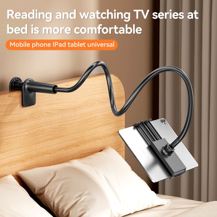 Lazy%20Holder%20Spiral%20Base%20Bed%20Top%20Lazy%20Artifact%20Bedhead%20Phone%20Tablet%20Stand%20for%20IPad%2011%20Air%20Redmi%20Pad%20Pro%20Galaxy%20Tab%20Bedside%20Mount%20-%20Image%202
