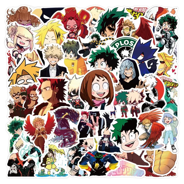 50Pcs%20My%20Hero%20Academia%20Stickers%20DIY%20Decoration%20Waterproof%20Skateboard%20Notebook%20Luggage%20Laptop%20Phone%20Fridge%20Decals%20-%20Image%204