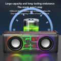 V8 Transparent RGB Light Bluetooth 5.0 Portable Wireless Speaker. 