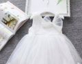 Baby stylish party frock white. 