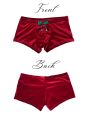 1Pc men's high-quality Christmas velvet underwear, bow and bell Christmas underwear, with skin friendly and smooth fabric.