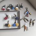 Detachable Shoe Charms Flower Pine Cone Pom Pom Tassel Wood Bead Kangaroo Decorations shoe lace charms for sneakers. 