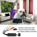 USB2.0 VHS To DVD Converter Convert Analog Video To Digital Format Audio Video DVD VHS Record Capture Card quality PC adapter. 