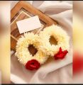 Artificial Gajra Flowers kangan/bangles full red colur  & White or red resuseable for girls/women/ladies. 