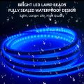 150cm LED Daytime Running Light Scan Starting Car Hood Decorative Lights DRL Auto Engine Hood Guide Decorative Ambient Lamp 12V.