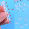 50PCS 1ml Mini Glass Perfume Sample Vials Bottle Empty Laboratory Liquid Fragrance Test Tube Trial Portable Reffiable Bottles. 