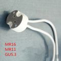 10-200pcs/lot MR16 MR11 GU5.3 G5.3 G4 lamp base connector cable lamp Socket base MR16 lamp fitting fix holder 15cm Silicon cable. 