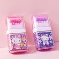 2Pcs/Set Sanrio Hello Kitty Roller Eraser Cute Creative Writing Correction School Student Office Elementary Stationery Rubbers. 