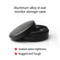 FDBRO New Metal Aluminum Alloy In-ear Earphone Accessories Earphone Hard Waterproof Portable Storage Case Bag Box Earphone.