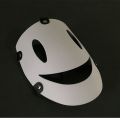High-Rise Invasion Angel Mask Sniper White Smiley Face Masks Halloween Anime Killer Maid Mask Man Cosplay Costume Accessories. 