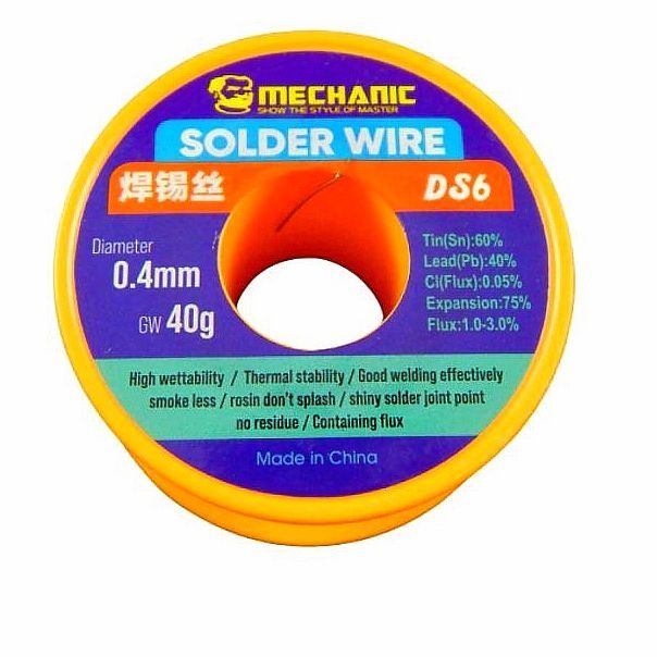MECHANIC%20Soldering%20Wire%20DS6%200.4mm%7C40Gm%20Alloy:60/40%20-%20Image%209