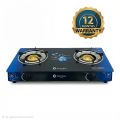 Glass Top Gas Cooker Double Burner. 