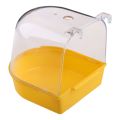 New Pet Bird Bath Box Parrot Bathing Tub Cage Accessories for Parakeet Canary Conure Birds Accessories Parrot Bath Pigeonc.