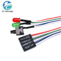 1PCS 65CM Slim PC Compute Motherboard Power Cable Original On Off Reset with LED Light PC Power Reset Switch Push Button Switch. 