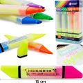Double side highlighter Marker in different colors (pack of 3). 