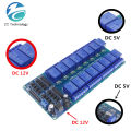 5V 12V 16 Channel Relay Module Interface Board For Arduino PIC ARM DSP PLC With Optocoupler Protection LM2576 Power. 