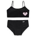 【New Arrivals】Teenage Girls Solid Bra And Panties Underwear Set Children 2025 Crisscross Soft Support Camisole&Bralette Kids Training Bra Sets. 