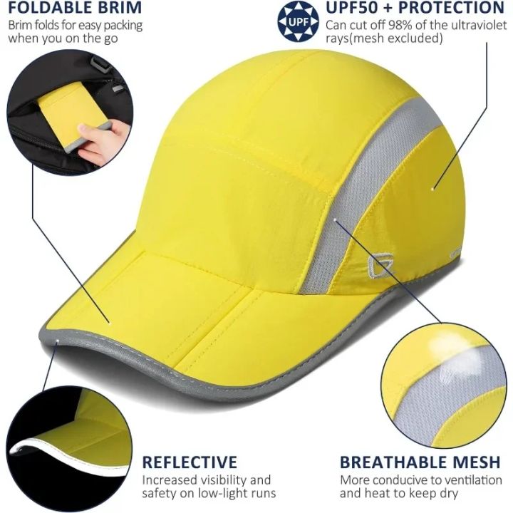 GADIEMKENSD%20Reflective%20Folding%20Outdoor%20Hat%20Unstructured%20Design%20UPF%2050+%20Sun%20Protection%20Sport%20Hats%20for%20Womens%20and%20Mens%20-%20Image%203