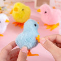 1 PCs random color random multicolor simulation plush chicken roll jumping. 