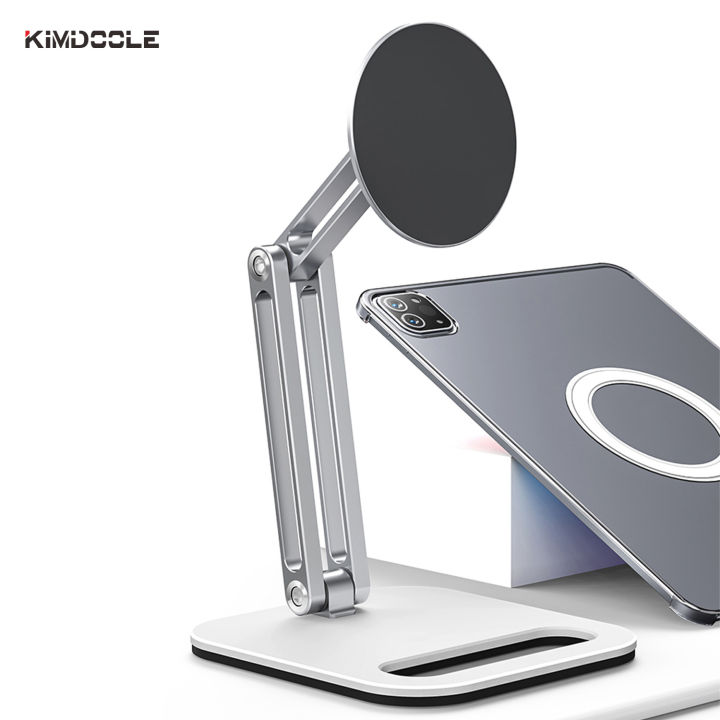 Kimdoole%20Metal%20Magnetic%20Tablet%20Stand%20Holder%20Pad%20Folddable%20Support%20for%20iPad%20Air%20Pro%2012%20Mini%20%20%20Accessories%20-%20Image%203