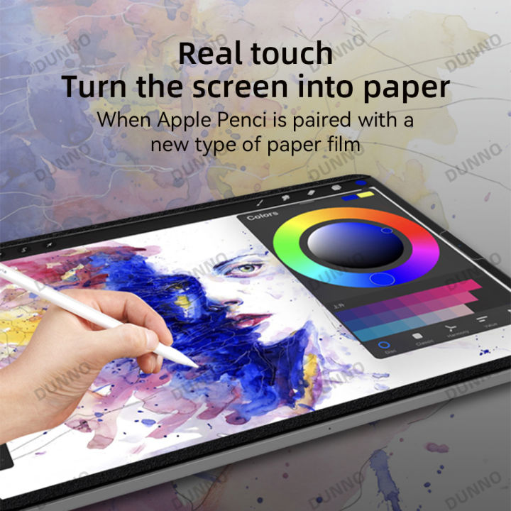 Paper%20Feel%20Screen%20Protector%20Film%20for%20iPad%20Air%2011in%202024%20Pro%2011/12.9%20Air%204%205%2010/9/8/7th%20Generation%20Removable%20Magnetic%20Attraction%20-%20Image%203