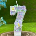 2025 New 0-9 Digits DIY Birthday Candles Butterfly Flowers Children's Birthday Girls Number Cake Decorations Candle Room Decor. 