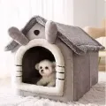 Indoor Warm Dog House Soft Pet Bed Tent House Dog Kennel Cat Bed with Removable Cushion Suitable for Small Medium Large Pets. 