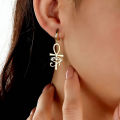 Ankh Eye of Horus Pendant Earrings For Women Ancient Egyptian Amulet Jewelry Accessories.