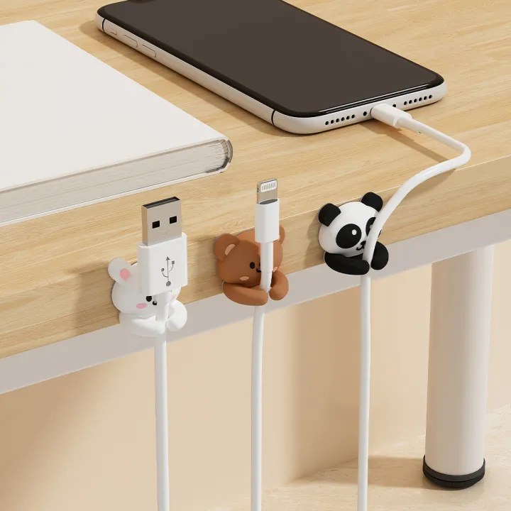 WORTHBUY%20Cute%20Desktop%20Cable%20Managers%20Self-Adhesive%20Wire%20Cord%20Management%20USB%20Data%20Cable%20Clips%20Holder%20Office%20Desk%20Accessories%20-%20Image%203