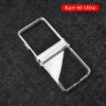 Transparent Phone Case for Motorola Razr 60 50 40 Ultra Mooto Razr 60 50 40 Hard Shell Clear PC Hinge Plastic Protective Cover. 