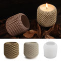 Concrete Mesh Irregular Candle Cup Silicone Mold DIY Mesh Gypsum Cement Tank Silicone Mold. 