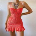 Women's  Casual Home Small Floral Camisole Dress Summer Comfortable Skirt. 
