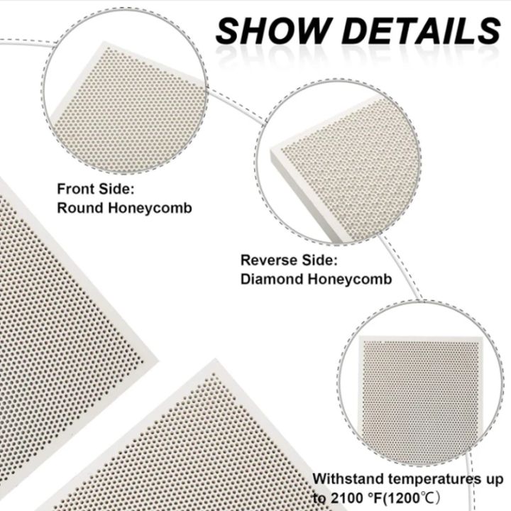 Round/Rectangle%20Honeycomb%20Ceramic%20Plate%20Honeycomb%20Ceramic%20Board%20Infrared%20Burner%20Replacement%20High%20Effeciency%20-%20Image%202