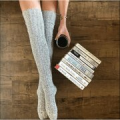 5/2/1Pair Warm and Stylish Over the Knee Knit Socks for Women - Preppy Thermal Winter High Stocks with Thickened Material. 
