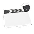 Acrylic Clapperboard Film Clapboard Movie Director's Slate Cut Action Scene Clapper Board Film Slate Dry Erase Clapperboard. 