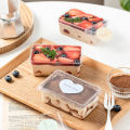 10pcs Disposible Transparent Plastic Hinged Takeout Containers Food Packaging Boxes Suitable For Desserts Cakes CookiesSalad.