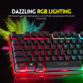 【TOP-RATED】 Gaming Keyboard RGB with Mechanical Feeling - Wired Waterproof Keyboard and Mouse Combo for Gaming & Working with FREE Mouse Pad for Mobile Pubg Laptop PC Computer Gaming - 112 Keys - Black Color By FunBug. 