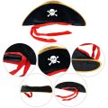 Halloween Pirate Hat Cap Decoration Halloween Masquerade Captain Cosplay Costume Props Pirate Theme Birthday Party.