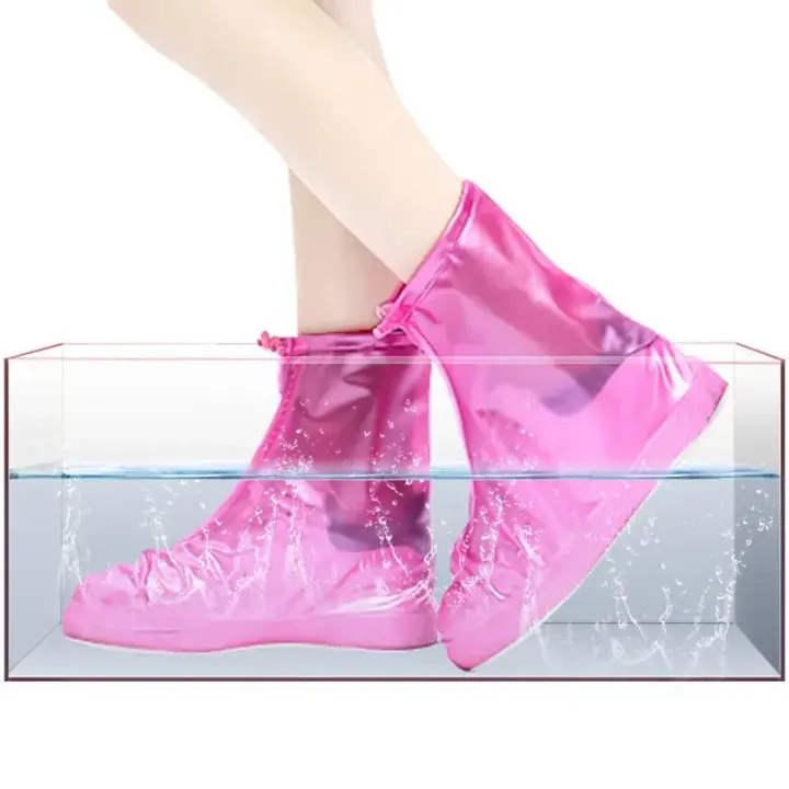1%20Pair%20Waterproof%20Shoe%20Cover%20Silicone%20Sport%20Rain%20Boot%20Cover%20with%20Layer%20Non-slip%20Material%20Wear-resistant%20Thick%20Shoes%20Cover%20Unisex%20-%20Image%203