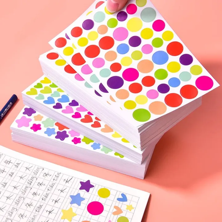 10/20/30/50PCS%20Numeric%20Letters%20Dots%20Heart%20Star%20Children%20Colored%20Sticker%20Paper%20Toys%20Album%20Diary%20Decoration%20Accessories%20Stickers%20-%20Image%202