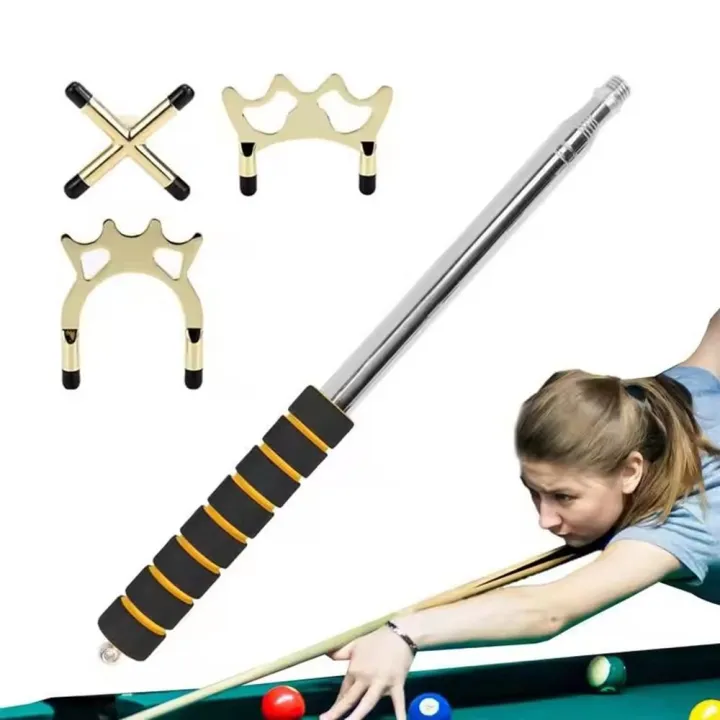 Stainless%20Steel%20Telescopic%20Billiards%20Pool%20Cue%20Removable%20Bridge%20Head%20Anti-Slip%20Retractable%20Billiard%20Bridge%20Stick%20Golden%20-%20Image%202