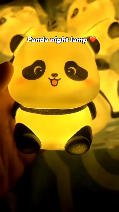 1 Pec Cute Panda LED Night Lamp – Kids & Bedroom Decoration Light