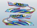 2024 New Model Tanki Tapa Stickers Honda CD-70 Full Size -RED. 