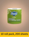 Shield Toilet Paper (10 roll pack, 3 ply, 200 sheets). 