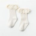 2/1 Pairs Girl Socks Ruffle Baby Spring Summer Children's Princess Socks Lace Cotton Medium Tube Autumn Girl Socks Baby. 