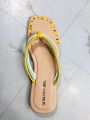 New Design Flat and Slim Two Ribbon Exclusive Fashionable Slipper Sandal For ladies Girls and Women's. | Two Fita. 