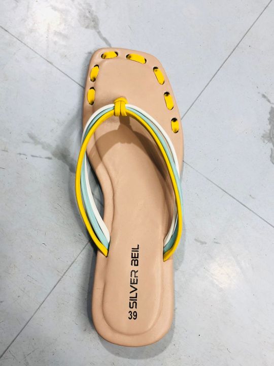 New%20Design%20Flat%20and%20Slim%20Two%20Ribbon%20Exclusive%20Fashionable%20Slipper%20Sandal%20For%20ladies%20Girls%20and%20Women's.%20%7C%20Two%20Fita%20-%20Image%202